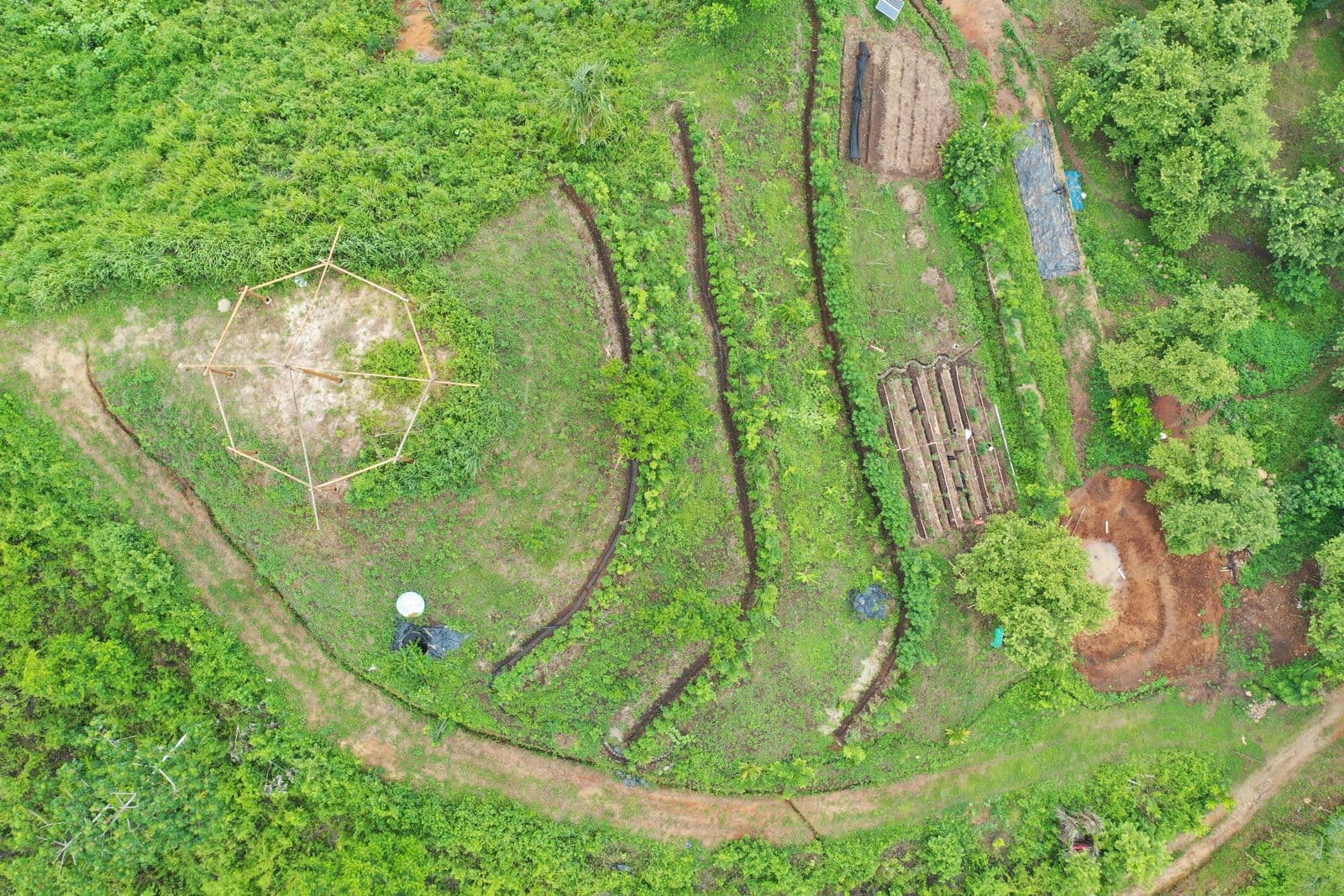 RDC field work — team and community on site.